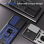 Θήκη Motorola Moto G87 5G / G67 5G / G77 5G - OEM - Σκληρή Πλάτη PC+TPU - Μαύρο - Stand — εικόνα 8
