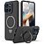 Σκληρή Πλάτη PC+TPU για Motorola Moto G87 5G / G67 5G (OEM) σε Μαύρο με περιστρεφόμενο Stand — τριπλή δομή προστασίας από πτώσεις & γρατζουνιές με μεταλλικό δαχτυλίδι 360°.