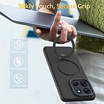 Θήκη Motorola Moto G87 5G / G67 5G - OEM - Σκληρή Πλάτη PC+TPU - Μαύρο - Stand — εικόνα 3