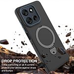 Θήκη Motorola Moto G87 5G / G67 5G - OEM - Σκληρή Πλάτη PC+TPU - Μαύρο - Stand — εικόνα 4