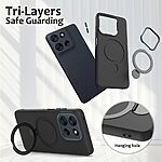 Θήκη Motorola Moto G87 5G / G67 5G - OEM - Σκληρή Πλάτη PC+TPU - Μαύρο - Stand — εικόνα 6