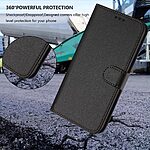 Θήκη Motorola Moto G87 5G / G67 5G - OEM - Flip Πορτοφόλι από Συνθετικό Δέρμα (PU) με TPU - Μαύρο - Wallet/Stand/Λουράκι — εικόνα 8