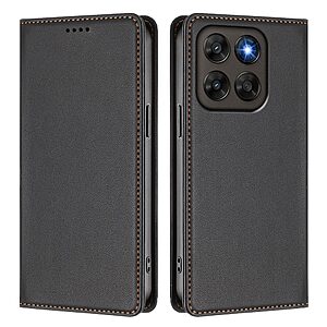 Flip Πορτοφόλι από Συνθετικό Δέρμα (PU) για Motorola Moto G87 5G / G67 5G — μαγνητικό κλείσιμο, RFID προστασία & ενσωματωμένη βάση για hands-free χρήση.