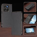 Θήκη Motorola Moto G87 5G / G67 5G - OEM - Flip Πορτοφόλι από Συνθετικό Δέρμα (PU) με TPU - Μαύρο - RFID/Wallet/Stand — εικόνα 7