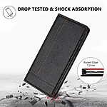Θήκη Motorola Moto G87 5G / G67 5G - OEM - Flip Πορτοφόλι από Συνθετικό Δέρμα (PU) με TPU - Μαύρο - Wallet/Stand — εικόνα 3