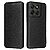 Πλάτη από Συνθετικό Δέρμα (PU) με TPU για Motorola Moto G87 5G / G67 5G (OEM) σε Μαύρο — υφή carbon fiber, θήκη κάρτας & μαγνητικό κλείσιμο για καθημερινή προστασία.