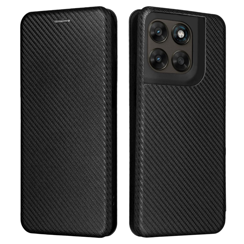 Θήκη Motorola Moto G87 5G / G67 5G - OEM - Πλάτη από Συνθετικό Δέρμα (PU) με TPU - Μαύρο - Wallet/Stand Πλάτη από Συνθετικό Δέρμα (PU) με TPU για Motorola Moto G87 5G / G67 5G (OEM) σε Μαύρο — υφή carbon fiber, θήκη κάρτας & μαγνητικό κλείσιμο για καθημερινή προστασία.