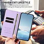 Θήκη Motorola Moto G87 5G / G67 5G - OEM - Flip Πορτοφόλι από Συνθετικό Δέρμα (PU) με TPU - Μωβ Ανοιχτό - RFID/Wallet/Stand — εικόνα 2
