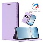 Θήκη Motorola Moto G87 5G / G67 5G - OEM - Flip Πορτοφόλι από Συνθετικό Δέρμα (PU) με TPU - Μωβ Ανοιχτό - RFID/Wallet/Stand — εικόνα 8