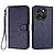 Flip Πορτοφόλι από Συνθετικό Δέρμα (PU) για Motorola Moto G87 5G / G67 5G σε Μπλε — 3 θήκες καρτών, βάση στήριξης & λουράκι καρπού για πλήρη καθημερινή προστασία.