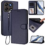 Θήκη Motorola Moto G87 5G / G67 5G - OEM - Flip Πορτοφόλι από Συνθετικό Δέρμα (PU) με TPU - Μπλε - Wallet/Stand/Λουράκι — εικόνα 4