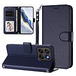 Θήκη Motorola Moto G87 5G / G67 5G - OEM - Flip Πορτοφόλι από Συνθετικό Δέρμα (PU) με TPU - Μπλε - Wallet/Stand/Λουράκι — εικόνα 5
