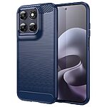 Πλάτη TPU για Motorola Moto G87 5G / G67 5G (OEM) σε Μπλε με υφή Carbon Fiber — προστασία από πτώσεις & γρατζουνιές με αντιδακτυλική επιφάνεια brushed.