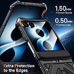 Θήκη Samsung Galaxy Z Flip8 5G / Flip7 5G - OEM - Full Body PC+TPU - Μαύρο - Stand — εικόνα 6