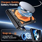 Θήκη Samsung Galaxy Z Flip8 5G / Flip7 5G - OEM - Full Body PC+TPU - Πορτοκαλί - Stand — εικόνα 3
