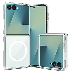 Σκληρή Πλάτη PC+TPU για Samsung Galaxy Z Flip8 5G (OEM) σε Διάφανο με ενσωματωμένο μαγνήτη — διπλή προστασία & κρυστάλλινη διαφάνεια για καθημερινή χρήση.
