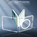 Θήκη Samsung Galaxy Z Flip8 5G - OEM - Σκληρή Πλάτη PC+TPU - Διάφανο - Built-in Magnet — εικόνα 3