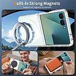 Θήκη Samsung Galaxy Z Flip8 5G - OEM - Σκληρή Πλάτη PC+TPU - Διάφανο - Built-in Magnet — εικόνα 5
