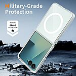 Θήκη Samsung Galaxy Z Flip8 5G - OEM - Σκληρή Πλάτη PC+TPU - Διάφανο - Built-in Magnet — εικόνα 6