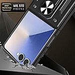 Θήκη Samsung Galaxy Z Flip8 5G - OEM - Σκληρή Πλάτη PC+TPU - Μαύρο - Stand — εικόνα 3
