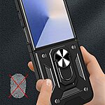 Θήκη Samsung Galaxy Z Flip8 5G - OEM - Σκληρή Πλάτη PC+TPU - Μαύρο - Stand — εικόνα 6