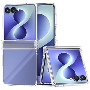 Θήκη Πολυκαρβονικού (PC) Full Body για Samsung Galaxy Z Flip8 5G (OEM) σε Διάφανο — τριμερής σχεδιασμός με προστασία άρθρωσης & ανεμπόδιστο δίπλωμα για καθημερινή χρήση.