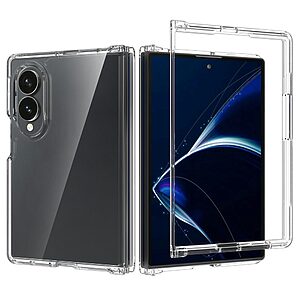 Θήκη Full Body Ακρυλική για Samsung Galaxy Z Fold8 5G (OEM) σε Διάφανο — λεπτό προφίλ & ανασηκωμένα χείλη για πλήρη προστασία οθόνης και κάμερας.