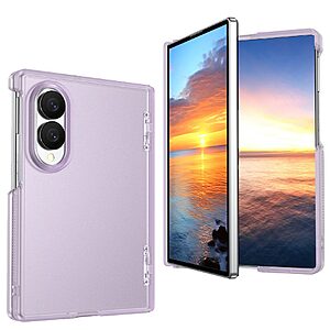 Σκληρή Πλάτη PC για Samsung Galaxy Z Fold8 5G (OEM) σε Μωβ με διπλό μεντεσέ — ολοκληρωμένη προστασία από πτώσεις & γρατζουνιές, τεχνολογία κατά του κιτρινίσματος.