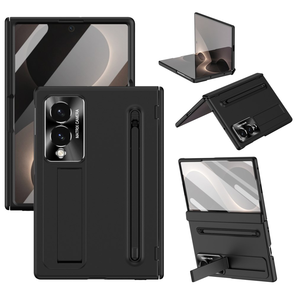 Θήκη Samsung Galaxy Z Fold8 5G - OEM - Full Body PC + Tempered Glass - Μαύρο - Stand Full Body θήκη PC + Tempered Glass για Samsung Galaxy Z Fold8 5G (OEM) σε Μαύρο με ενσωματωμένο Stand & γραφίδα — ολοκληρωμένη προστασία οθόνης & σώματος.