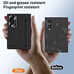 Θήκη Samsung Galaxy Z Fold8 5G - OEM - Full Body PC + Tempered Glass - Μαύρο - Stand — εικόνα 3