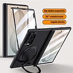 Θήκη Samsung Galaxy Z Fold8 5G - OEM - Full Body PC + Tempered Glass - Μαύρο - Stand — εικόνα 4