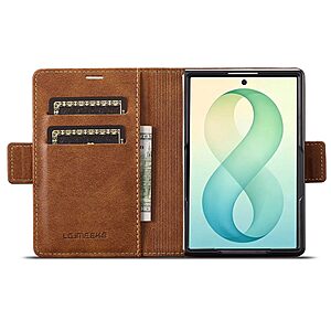Θήκες Κινητών Samsung Galaxy Z Fold8 5G 6 Θήκη Samsung Galaxy Z Fold8 5G - LC.IMEEKE - Flip Πορτοφόλι από Συνθετικό Δέρμα (PU) - Καφέ - RFID/Wallet — εικόνα 2