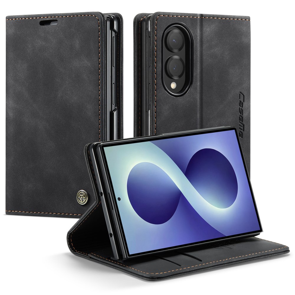 Θήκη Samsung Galaxy Z Fold8 5G - CASEME 013 Series - Flip Πορτοφόλι από Συνθετικό Δέρμα (PU) - Μαύρο - Wallet/Stand Flip Πορτοφόλι από Συνθετικό Δέρμα (PU) για Samsung Galaxy Z Fold8 5G (CASEME 013 Series) σε Μαύρο — θήκες καρτών, μαγνητικό κλείσιμο & ρυθμιζόμενη βάση stand για hands-free προβολή.