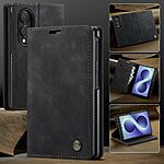 Θήκη Samsung Galaxy Z Fold8 5G - CASEME 013 Series - Flip Πορτοφόλι από Συνθετικό Δέρμα (PU) - Μαύρο - Wallet/Stand — εικόνα 8