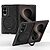 Πλάτη από Συνθετικό Δέρμα (PU) + PC για Samsung Galaxy Z Fold8 5G (OEM) σε Μαύρο με δαχτυλίδι 360° — ανασηκωμένα χείλη γύρω από κάμερα & οθόνη για ολοκληρωμένη καθημερινή προστασία.