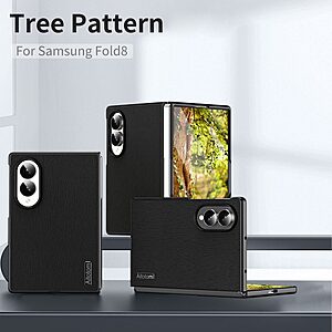 Θήκες Κινητών Samsung Galaxy Z Fold8 5G 24 Θήκη Samsung Galaxy Z Fold8 5G - OEM - Full Body από Συνθετικό Δέρμα (PU) + PC - Μαύρο — εικόνα 2