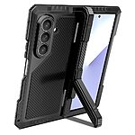 Θήκη Samsung Galaxy Z Fold8 Ultra 5G - OEM - Full Body Αλουμίνιο & Σιλικόνης - Μαύρο - Stand — εικόνα 2