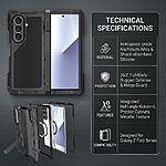 Θήκη Samsung Galaxy Z Fold8 Ultra 5G - OEM - Full Body Αλουμίνιο & Σιλικόνης - Μαύρο - Stand — εικόνα 7