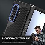 Θήκη Samsung Galaxy Z Fold8 Ultra 5G - OEM - Full Body Αλουμίνιο & Σιλικόνης - Μαύρο - Stand — εικόνα 8