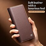 Θήκη Samsung Galaxy Z Fold8 Ultra 5G - QIALINO - Flip Θήκη από Αυθεντικό Δέρμα - Μαύρο - Wallet/Stand — εικόνα 9