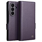 Flip Θήκη από Αυθεντικό Δέρμα για Samsung Galaxy Z Fold8 Ultra 5G (QIALINO) σε Μωβ — θήκες καρτών, ρυθμιζόμενη βάση stand & ολοκληρωμένη προστασία από πτώσεις.