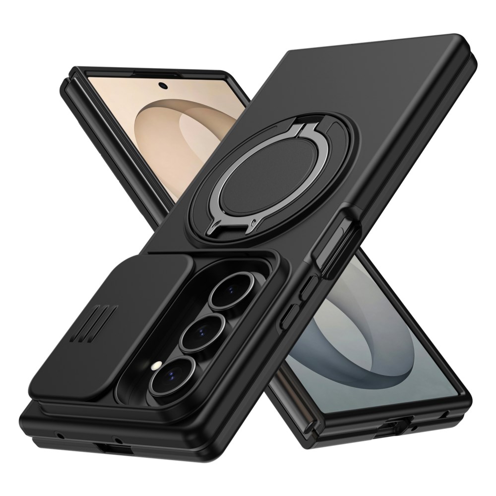 Θήκη Samsung Galaxy Z Fold8 Ultra 5G / Fold7 5G - OEM - Σκληρή Πλάτη PC+TPU - Μαύρο - Stand Σκληρή Πλάτη PC+TPU για Samsung Galaxy Z Fold8 Ultra 5G / Fold7 5G (OEM) σε Μαύρο με Ring Stand — ολική προστασία, συρόμενο κάλυμμα κάμερας & μαγνητική βάση για hands-free χρήση.
