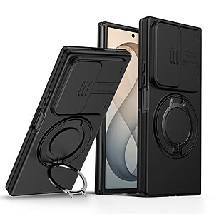 Θήκη Samsung Galaxy Z Fold8 Ultra 5G / Fold7 5G - OEM - Σκληρή Πλάτη PC+TPU - Μαύρο - Stand — εικόνα 2
