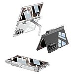 Θήκη Samsung Galaxy Z Fold8 Ultra 5G - GKK Kickstand Case - Full Body PC + Tempered Glass - Μαύρο - Stand — εικόνα 8