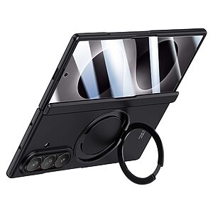 Full Body PC + Tempered Glass για Samsung Galaxy Z Fold8 Ultra 5G (OEM) σε Μαύρο — ενσωματωμένο γυαλί οθόνης, 360° kickstand & μαγνητική σύνδεση για ολοκληρωμένη προστασία.