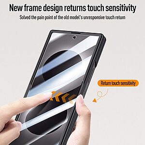 Θήκη Samsung Galaxy Z Fold8 Ultra 5G - OEM - Full Body PC + Tempered Glass - Μαύρο - Stand — εικόνα 2