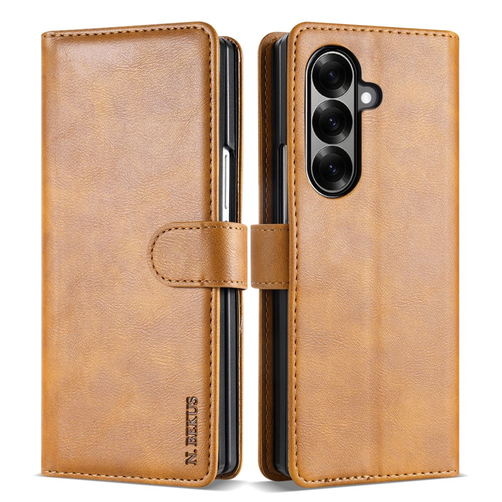 Θήκη Samsung Galaxy Z Fold8 Ultra 5G - N.BEKUS CSJ-001 - Flip Πορτοφόλι από Συνθετικό Δέρμα (PU) με TPU - Καφέ - Wallet/Stand Flip Πορτοφόλι από Συνθετικό Δέρμα (PU) για Samsung Galaxy Z Fold8 Ultra 5G (N.BEKUS) σε Καφέ — πρακτικό πορτοφόλι με μαγνητικό κούμπωμα & βάση στήριξης για hands-free χρήση.