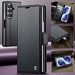 Θήκη Samsung Galaxy Z Fold8 Ultra 5G - CASEME 023 - Flip Πορτοφόλι από Συνθετικό Δέρμα (PU) με TPU - Μαύρο - RFID/Wallet/Stand — εικόνα 8