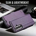 Θήκη Samsung Galaxy Z Fold8 Ultra 5G - CASEME 023 - Flip Πορτοφόλι από Συνθετικό Δέρμα (PU) με TPU - Μωβ - RFID/Wallet/Stand — εικόνα 10