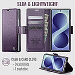 Θήκη Samsung Galaxy Z Fold8 Ultra 5G - CASEME 023 - Flip Πορτοφόλι από Συνθετικό Δέρμα (PU) με TPU - Μωβ - RFID/Wallet/Stand — εικόνα 4